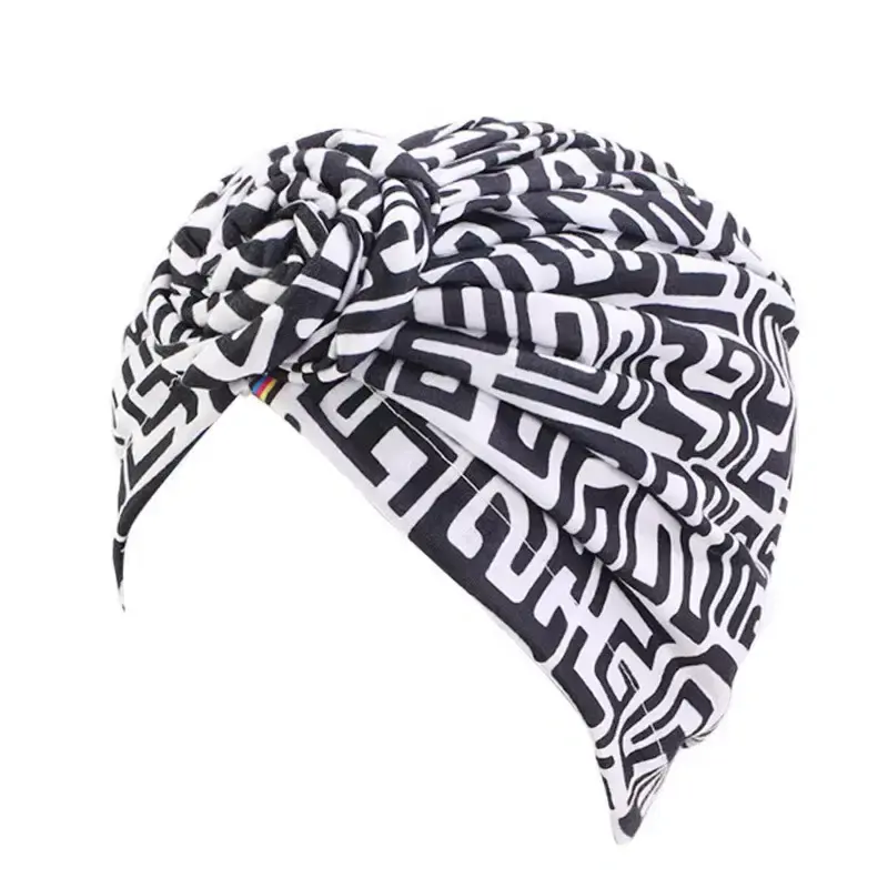 Thumbnail: Chemo Headwear Headwrap Turban with front knot