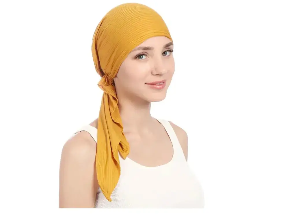 Thumbnail: Chemo Headwear Beanie Head Cover Scarf Turban