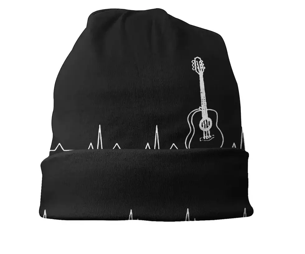Thumbnail: Chemo Beanie Hat Guitar Music Theme Bandana