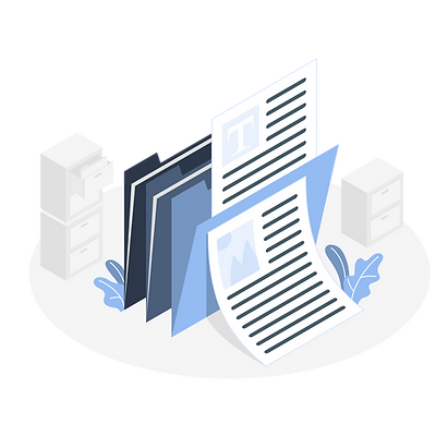 Relocation Paperwork Illustration