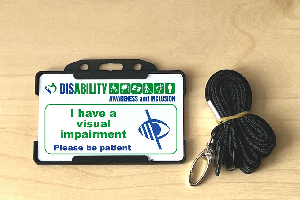 Thumbnail: Visual Impairment Partially Sighted - Disability Awareness and Inclusion Card - 