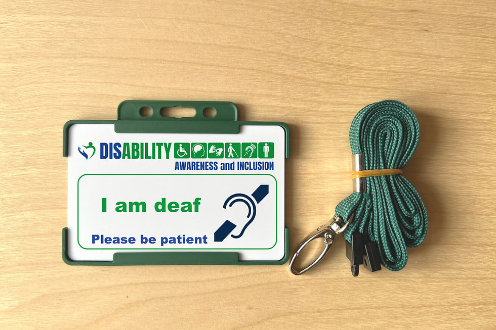 Thumbnail: I have am deaf - Disability Awareness and Inclusion Card - Shops & Public Transp