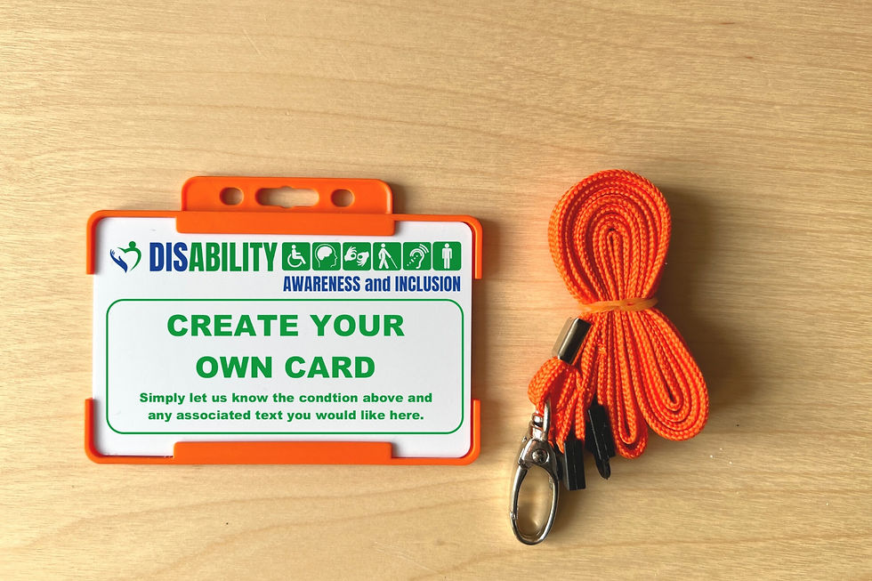 Thumbnail: I have a Disability - Awareness & Inclusion Card - Create your own text