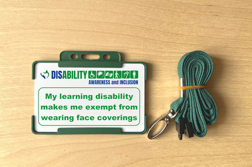 My learning disability makes me exempt from wearing face coverings ...