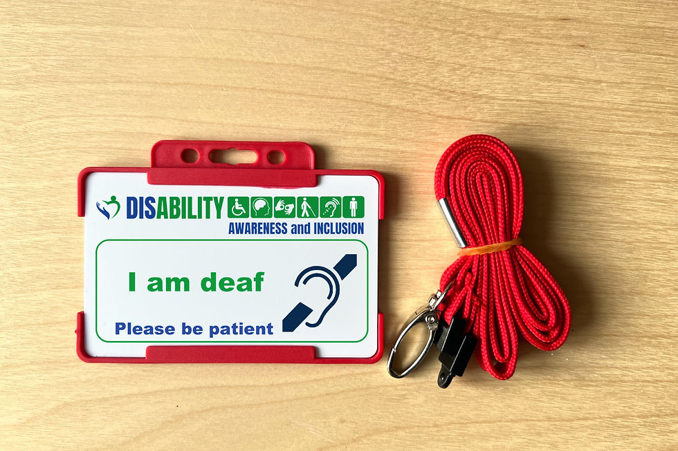Thumbnail: I have am deaf - Disability Awareness and Inclusion Card - Shops & Public Transp