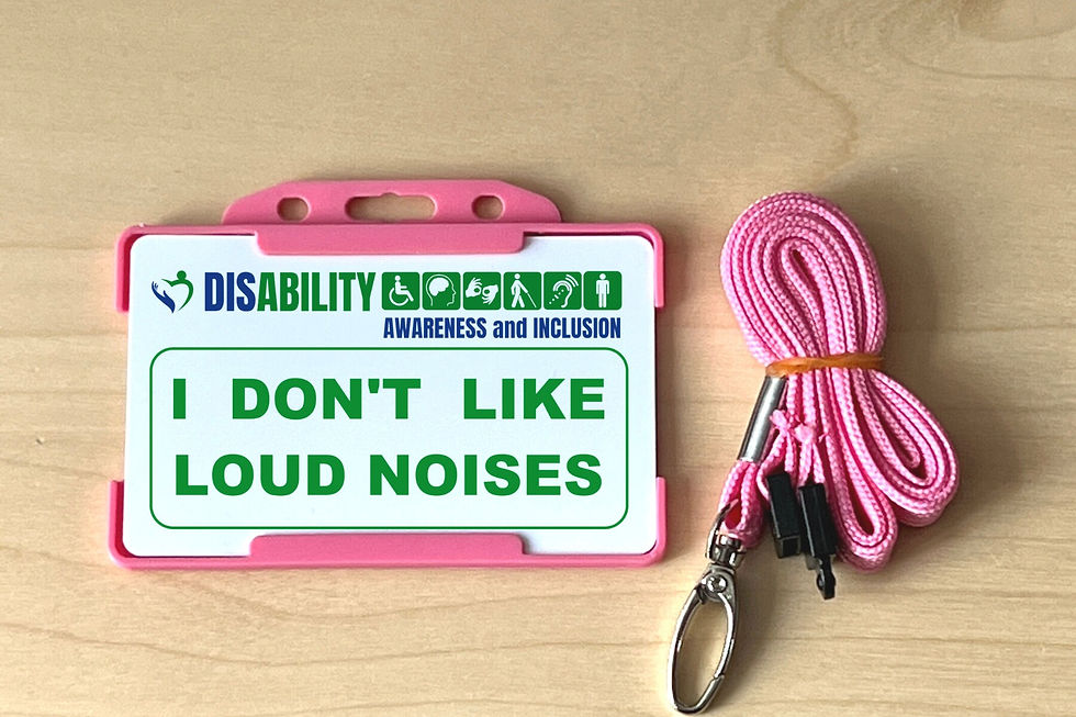 Thumbnail: I don't like Loud Noises - Disability Awareness & Inclusion Card (choose your fa