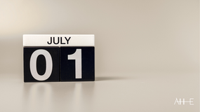 Calendar showing July 1