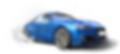 Helle blaues Auto in der Pfütze