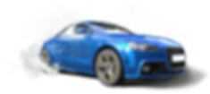 voiture bleu clair en flaque d'eau