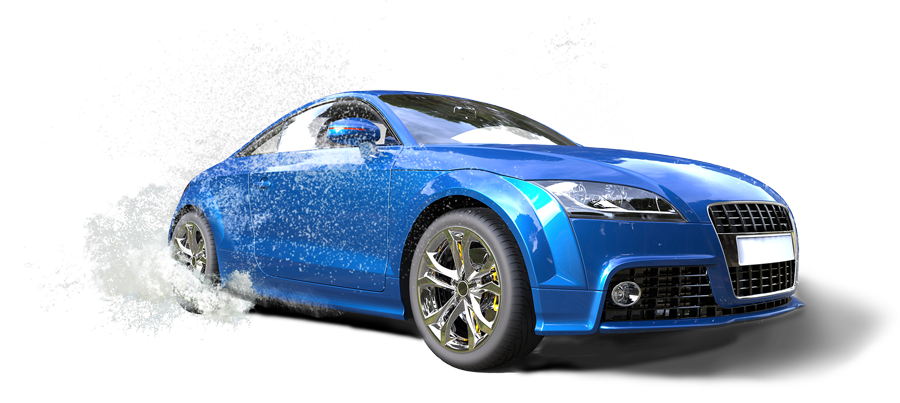 Blue Sports Car