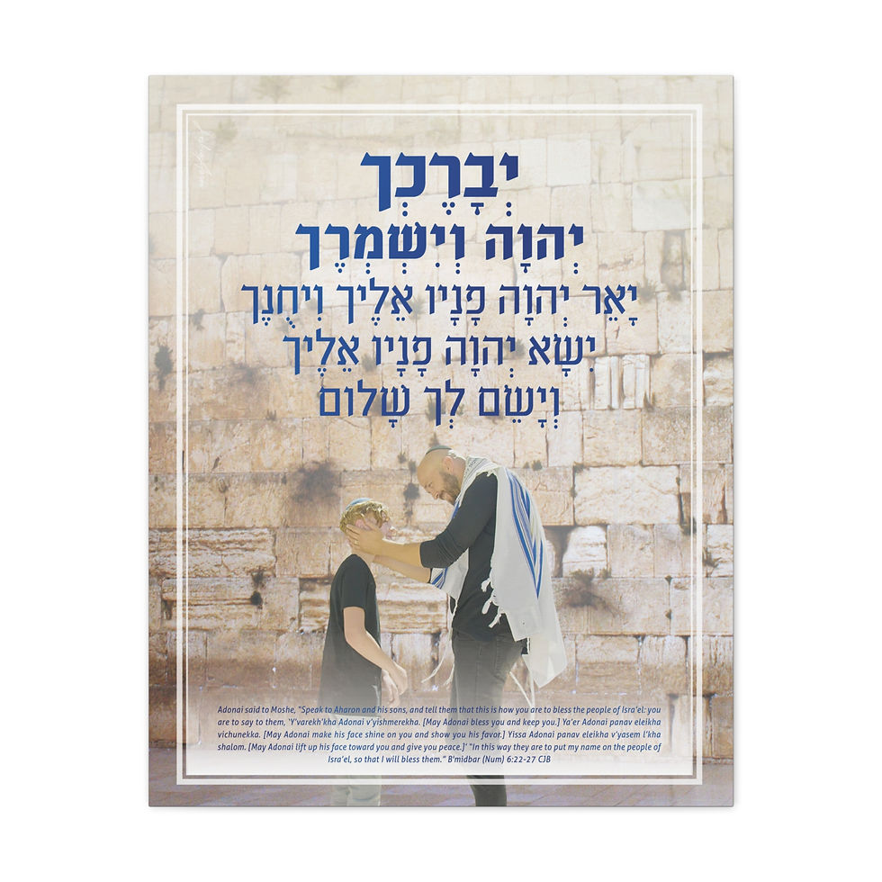 Thumbnail: THE BLESSING Wall Canvas Print