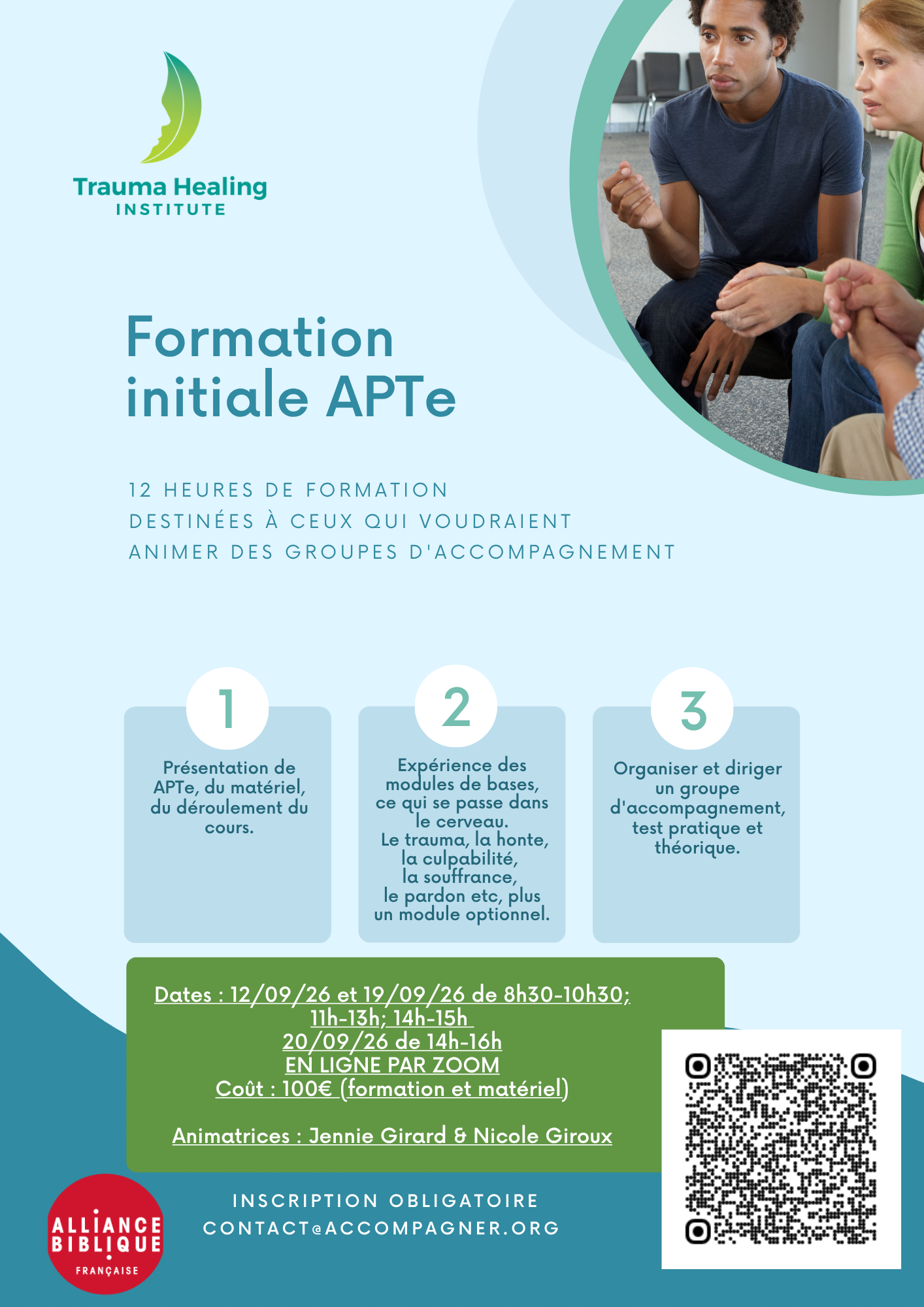 Formation Initial de 12 heures ayant déjà participé à un Groupe d'accompagnement