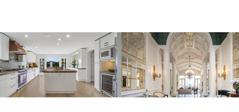 An incredible marble foyer above Beverly Hills