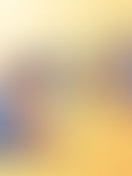 A person with a magnifying glass sees vibrant creative elements like music notes, palette, and books on a yellow background, symbolizing imagination.