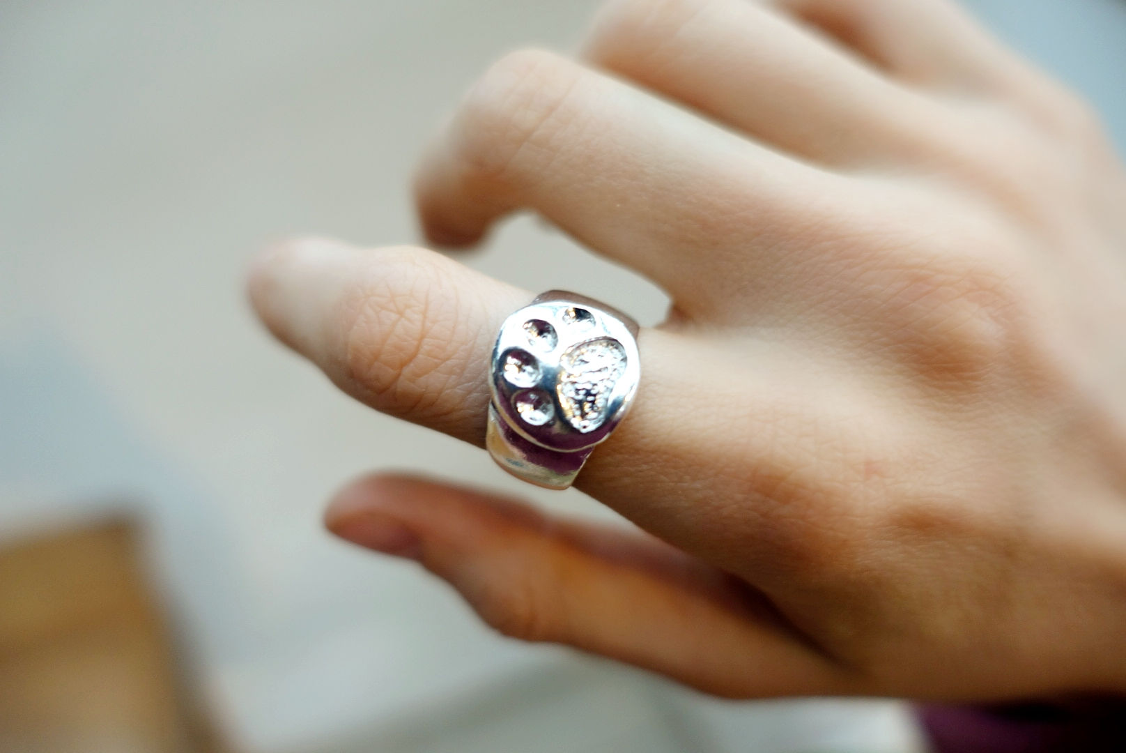 Tsavo Lion Footprint Razi Ring