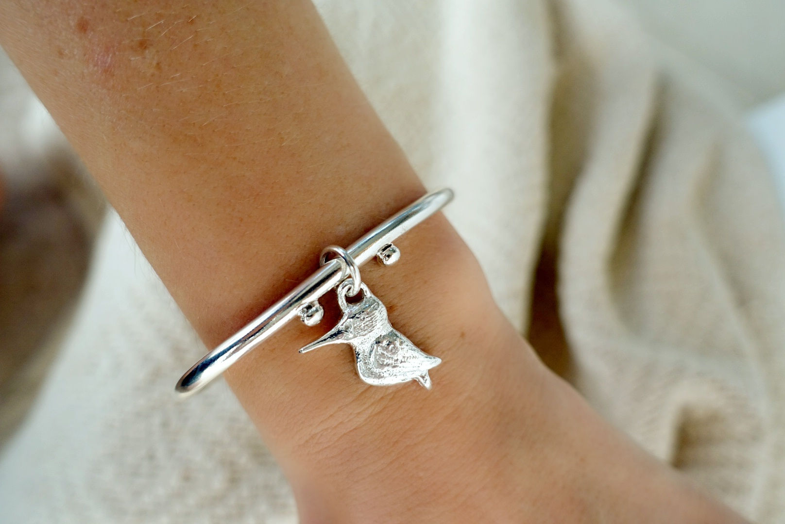 Kingfisher Speckled Bangle