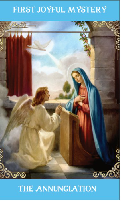 Thumbnail: Prayer Card -Rosary card set