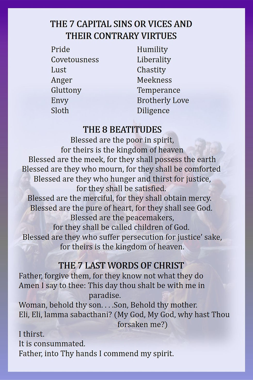Thumbnail: SET OF 4 Mega Cards/BookMarks-BASIC CATECHISM