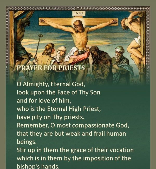 Mega Cards/BookMarks-  Prayer for Priests