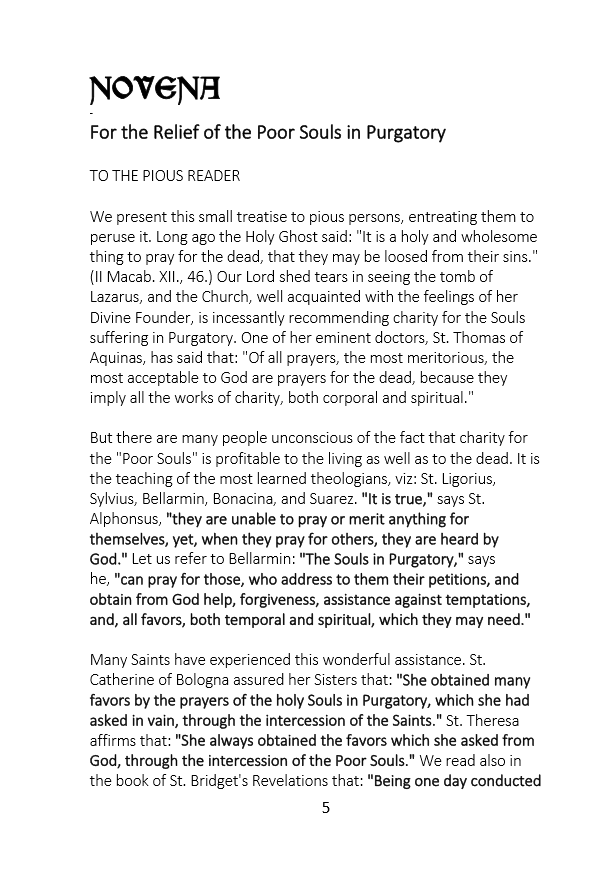 Thumbnail: NOVENA -THE POOR SOULS IN PURGATORY