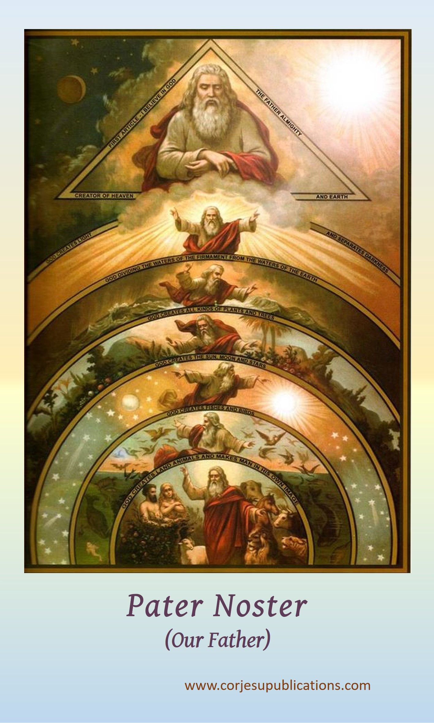 PRAYER CARD -Our Father on Latin-Pater Noster