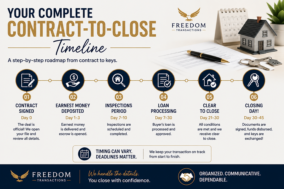 Your Complete Contract-to-Close TimelineEvery