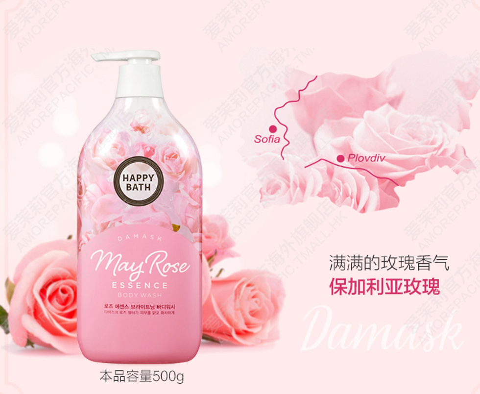 縮圖：韩国HAPPY BATH 玫瑰精华沐浴露 500g