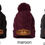 Thumbnail: Pom Pom Hat Embroidered or Patch