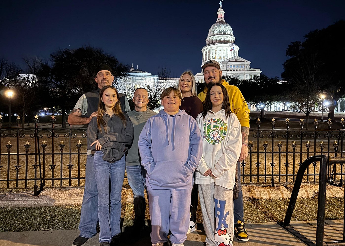 Group photo on the Ghost & Murder Austin true crime tour