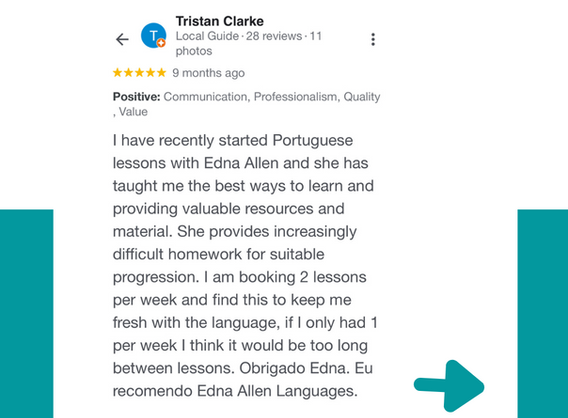 Reviews of Edna Allen Languages services 6