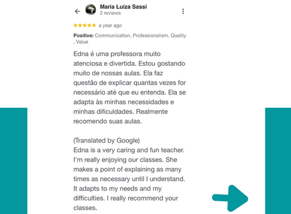 Reviews of Edna Allen Languages services 9