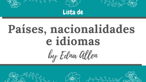 Países, Nacionalidades e Idiomas