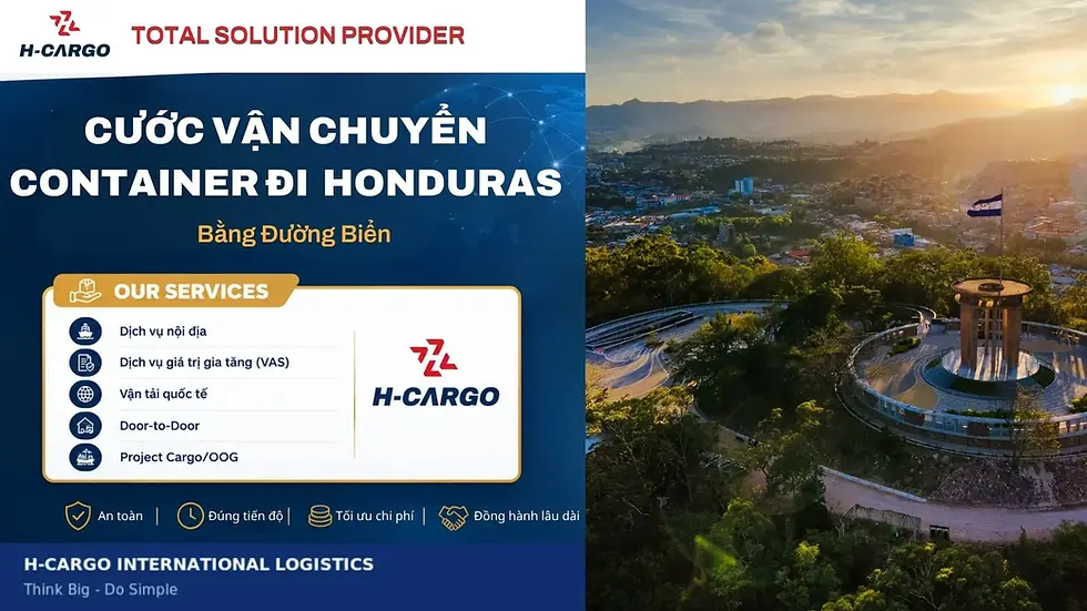 Cước vận chuyển container đi Honduras bằng đường biển - toàn cảnh thành phố Tegucigalpa và quốc kỳ Honduras