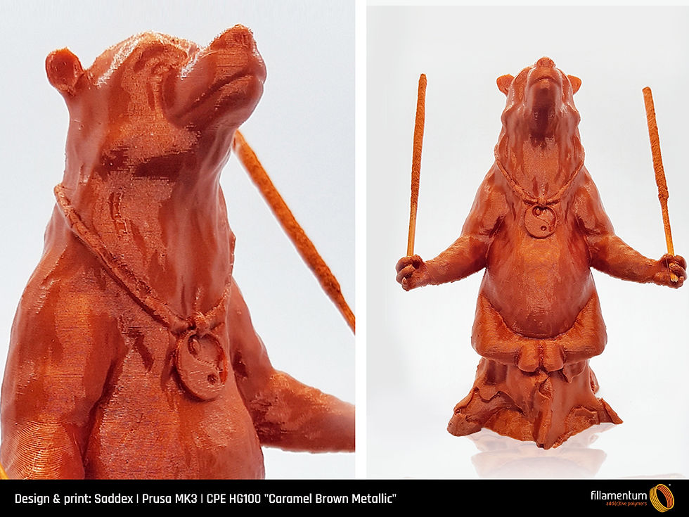 Thumbnail: Fillamentum CPE HG100 Caramel Brown Metallic 1.75mm 750gr