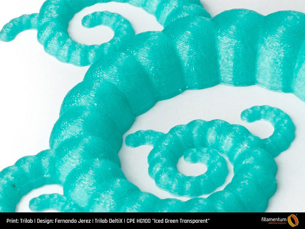 Thumbnail: Fillamentum CPE HG100 Iced Green Transparent  1.75mm 750gr