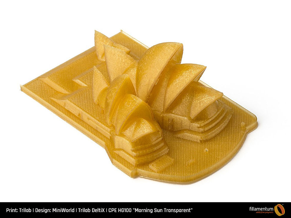 Thumbnail: Fillamentum CPE HG100 Morning Sun Transparent 1.75mm 750gr