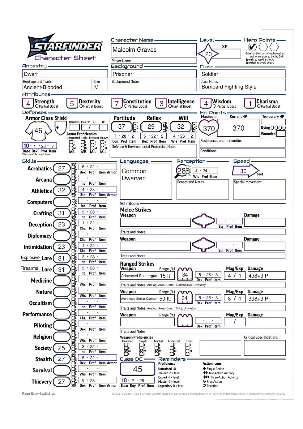 Level 20 Graves, Page 1