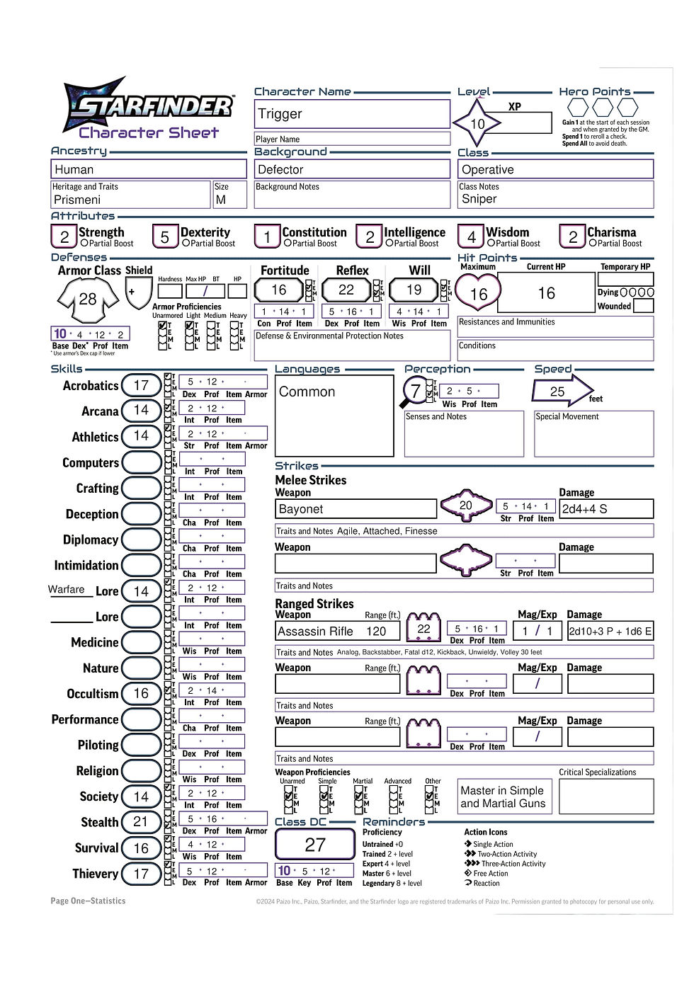 Level 10 Trigger, Page 1