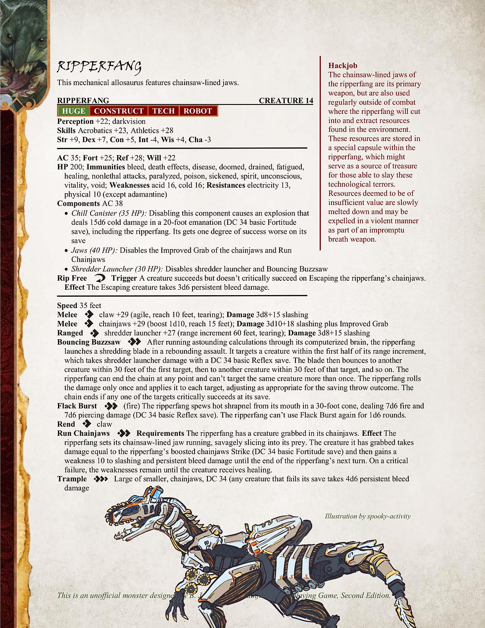 PF2e Ripperfang