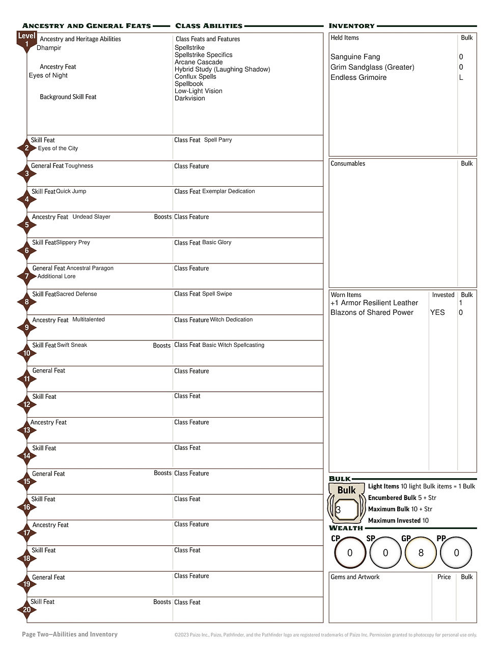 Level 10 Blade, Page 2