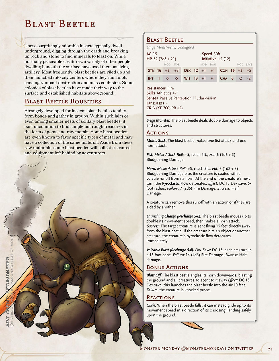 Blue's D&D Blast Beetle