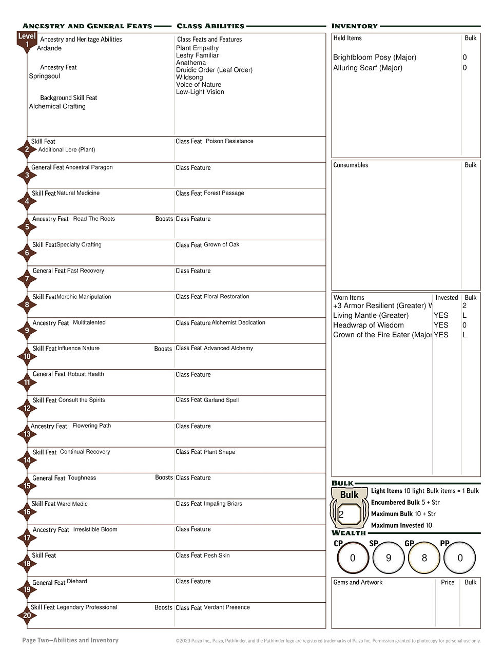 Level 20 Poison Ivy, Page 2