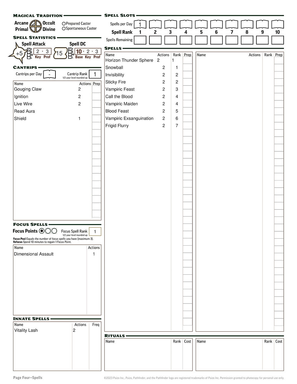 Level 1 Blade, Page 3