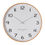 Thumbnail: One Six Eight London Olivia 53cm White with Wood Frame Silent Wall Clock