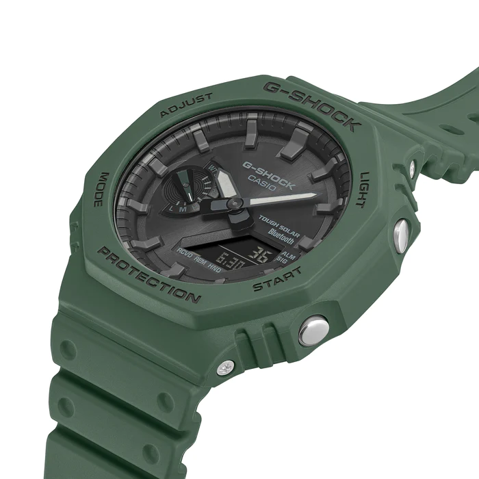 Thumbnail: G-Shock Men's Bluetooth Solar Watch GA-B2100-3A Green