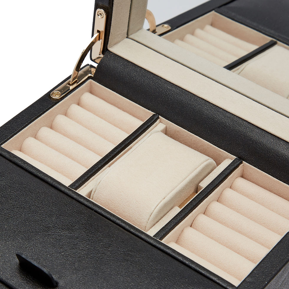 Thumbnail: WOLF - PALERMO SINGLE WATCH WINDER BLACK