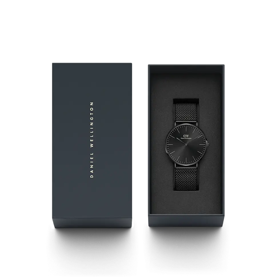 Thumbnail: Daniel Wellington Classic Mesh Onyx Black 40mm DW00100632 Watch