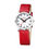 Thumbnail: Mondaine - #8A SIMPLY ELEGANT WHITE DL RED LEA 36mm