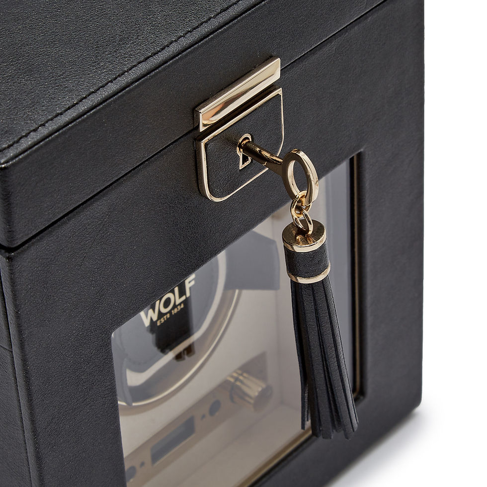Thumbnail: WOLF - PALERMO SINGLE WATCH WINDER BLACK