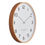 Thumbnail: One Six Eight London Olivia 53cm White with Wood Frame Silent Wall Clock